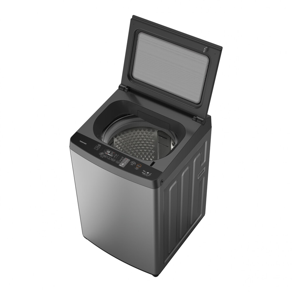 TOSHIBA เครื่องซักผ้าอัตโนมัติ 16kg. AW-DUN1700MT(SG) ซิลเวอร์