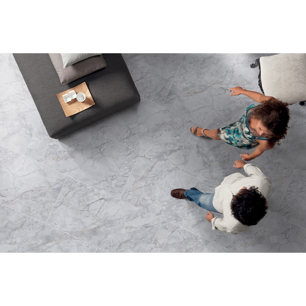 La Arezza 75X150 ซม.กระเบื้องพอร์ซเลน รุ่น Luxura marble (DGD241017-64) High-glossy Random (2pcs /box 2.25 sqm)