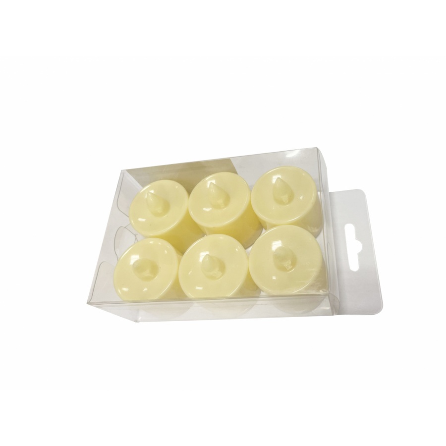 COZY ชุดเทียน LED 6ชิ้น/ชุด รุ่น MINIS ขนาด 7.5x12x4.5 ซม. สีเบจ