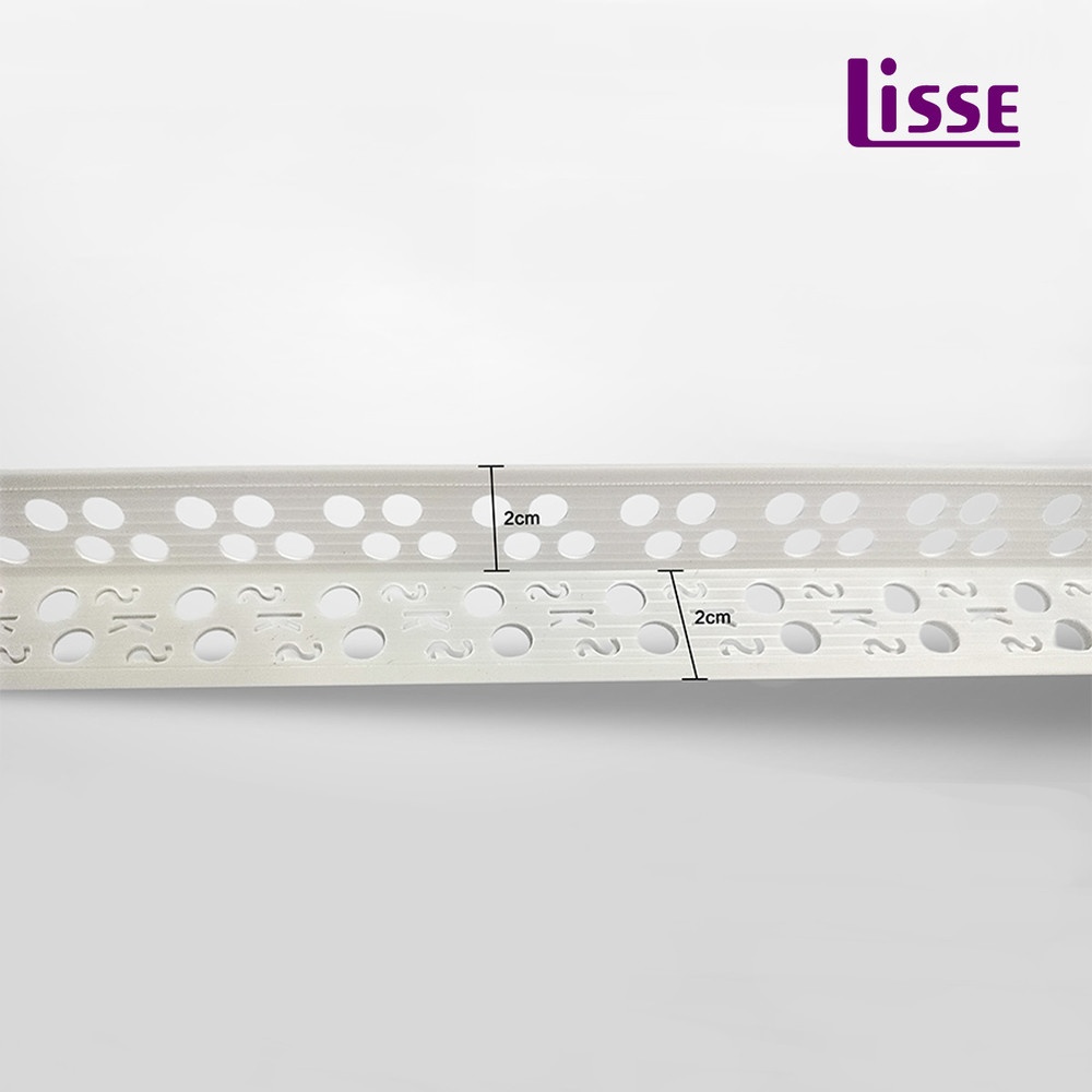 Lisse คิ้วเข้ามุมใน PVC ขนาด 2x240x2CM. ยาว 2.4 เมตร สีขาว รุ่น GJ0648