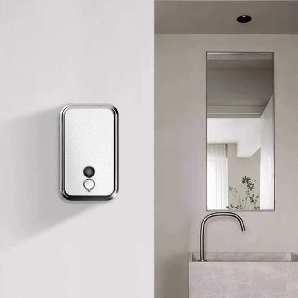 Primo ที่กดสบู่เหลว สแตนเลส 304 1 ช่อง ความจุ 1 ลิตร รุ่น SD01 ขนาด 11x13.5x21ซม. สีเงิน