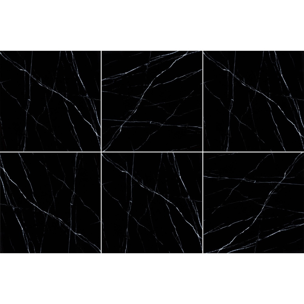 Marbella 60x60 กระเบื้องพอร์ซเลน รุ่น แบล็คแพนเตอร์ P6018 (4P) A.
