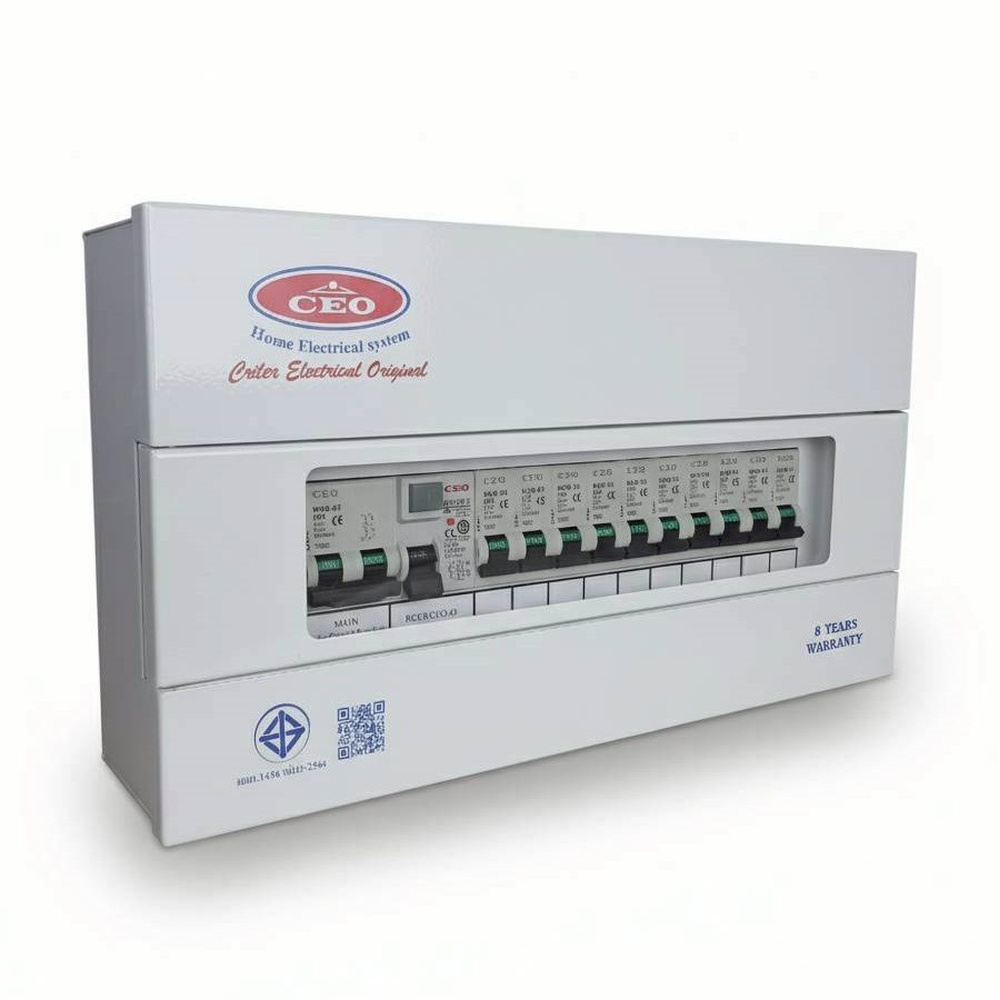 CEO เครื่องตัดไฟฟ้าอัตโนมัติ 10 ช่อง 63A กันดูด