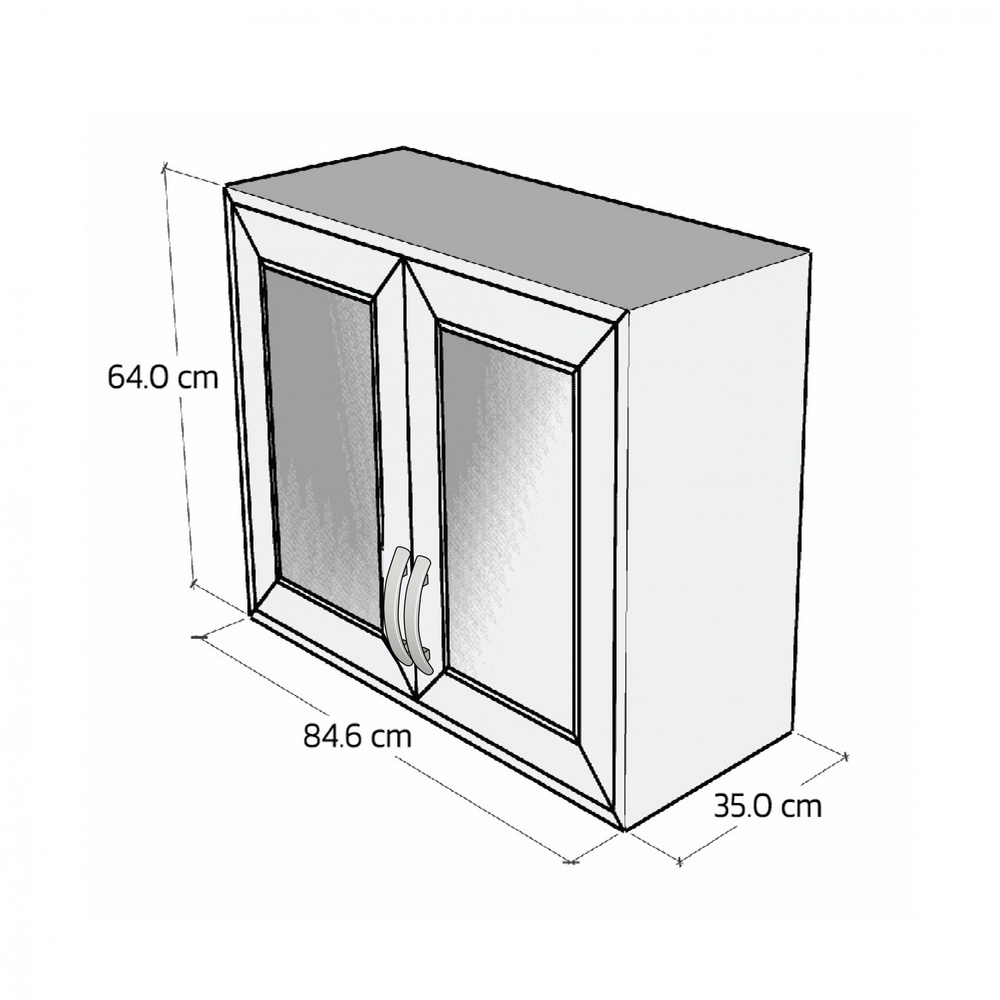 WT ตู้ลอยคู่ 84.6x35x64 ซม. SC สีขาว