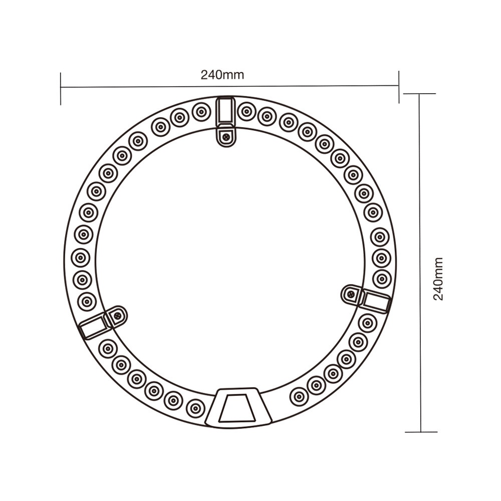 EILON หลอดไฟ LED โมดูลแม็กเน็ต วงกลม 28W รุ่น TP-M28W-DL แสงเดย์ไลท์
