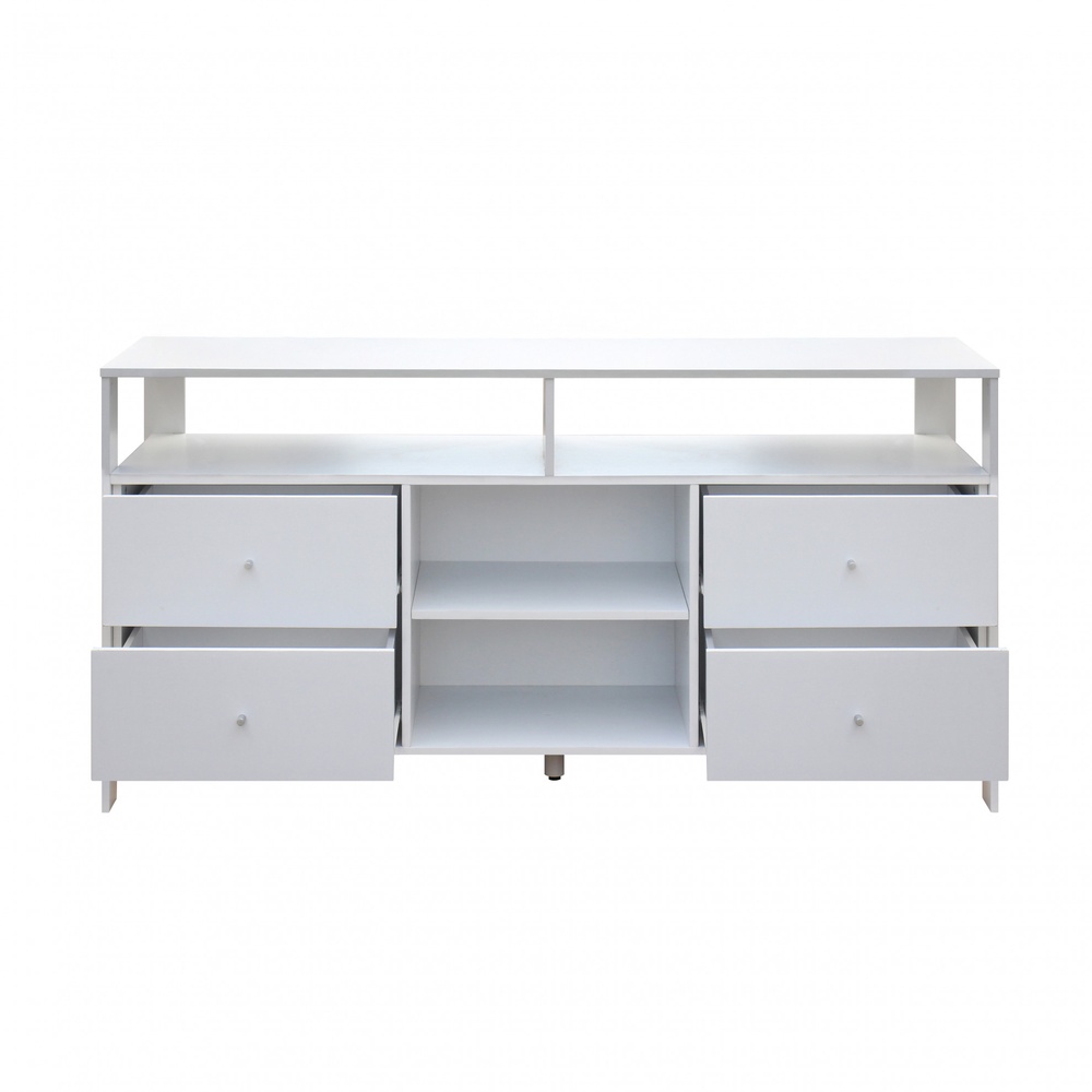 DELICATO ชั้นวางทีวี รุ่นออสติน ขนาด152.6x39x76 ซม. สีขาว