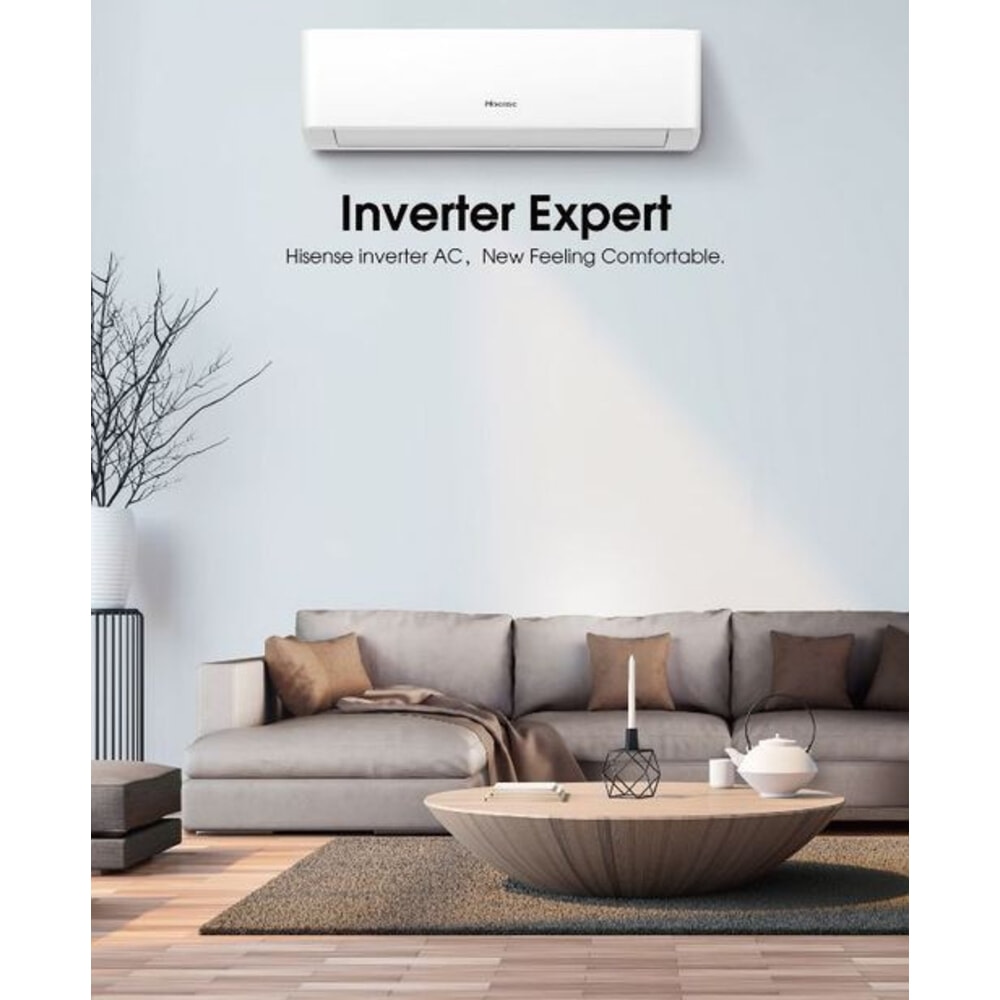 Hisense เครื่องปรับอากาศติดผนัง Inverter ขนาด 9500 BTU รุ่น AS10TRKE2T สีขาว
