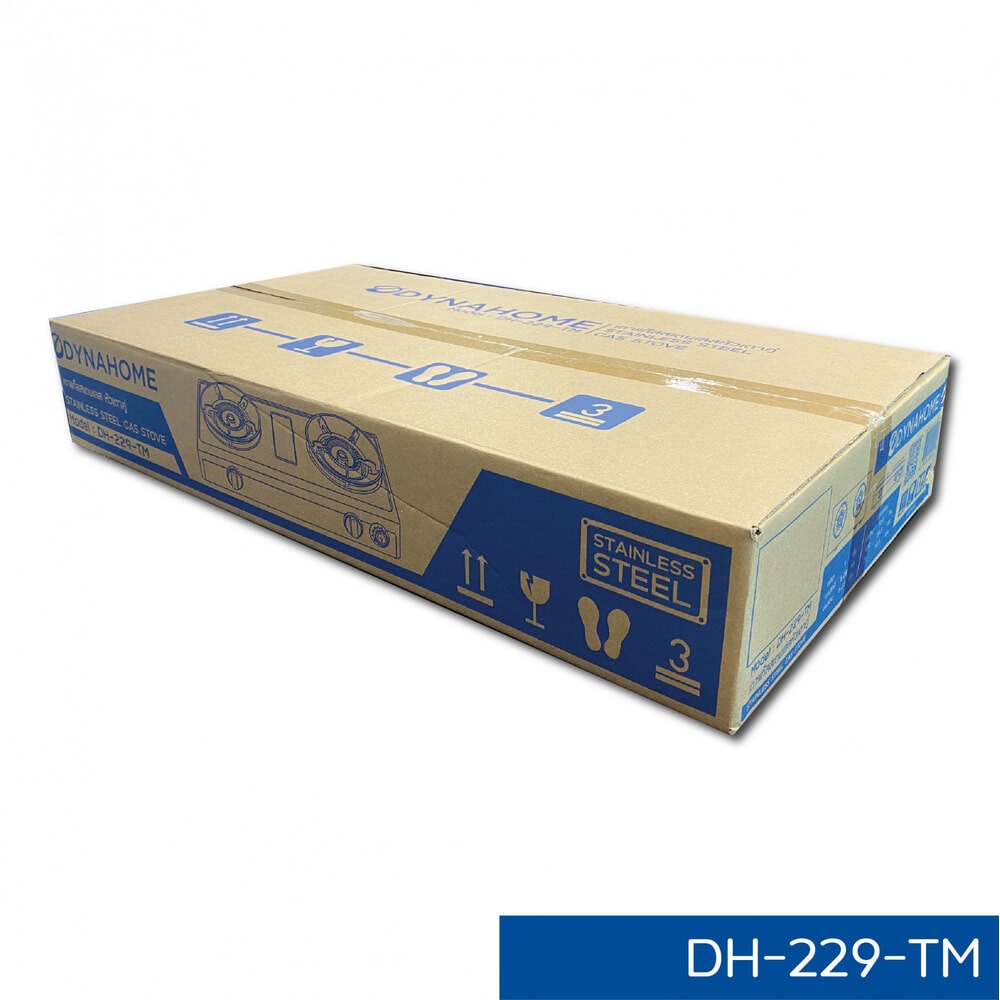 DYNAHOME เตาแก๊สสแตนเลสแบบตั้งโต๊ะ 2 หัวเตา มี TIMER DH-229-TM