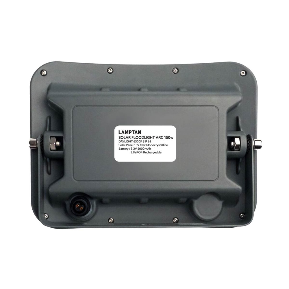 LAMPTAN โคมไฟฟลัดไลท์โซลาร์ LED 150W รุ่นอาร์ค แสงเดย์ไลท์