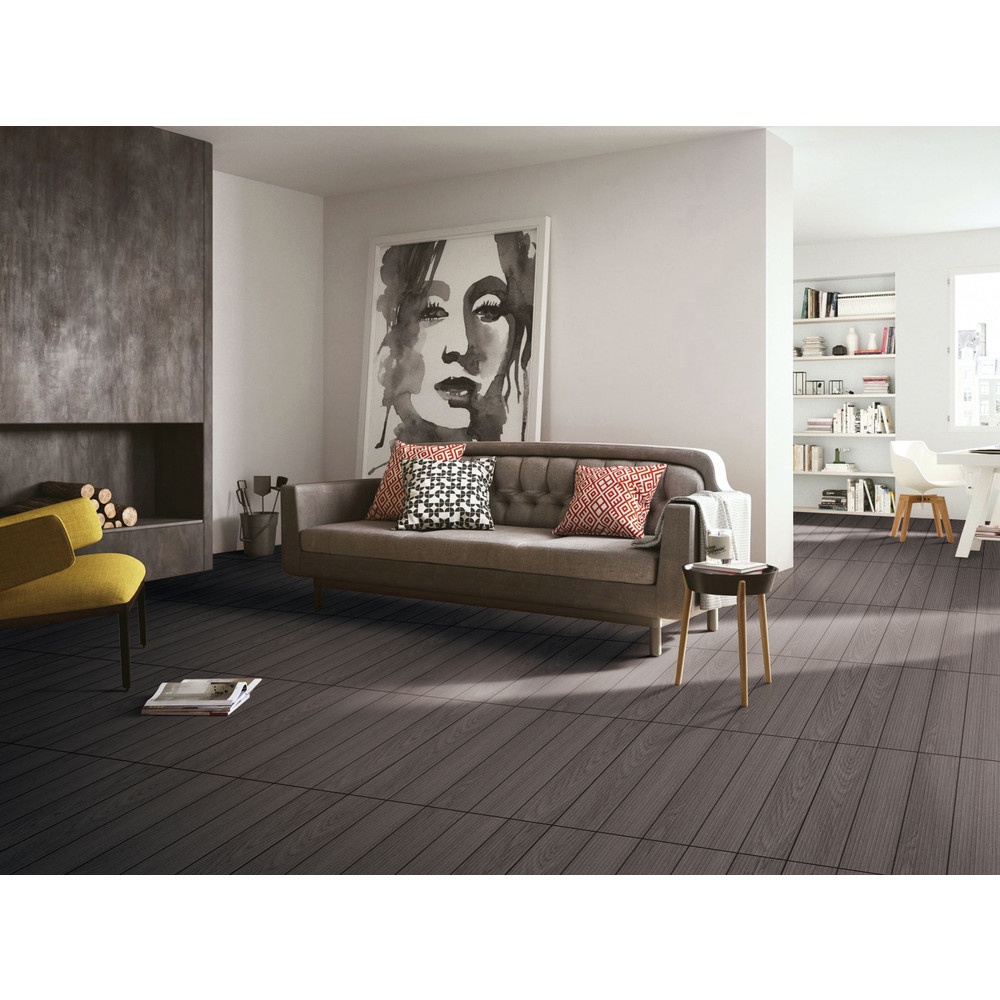 Marbella 60x60 กระเบื้องเซรามิคปูพื้น รุ่น ละแนง วูด เทา RW667178B(4P).A (Matt)