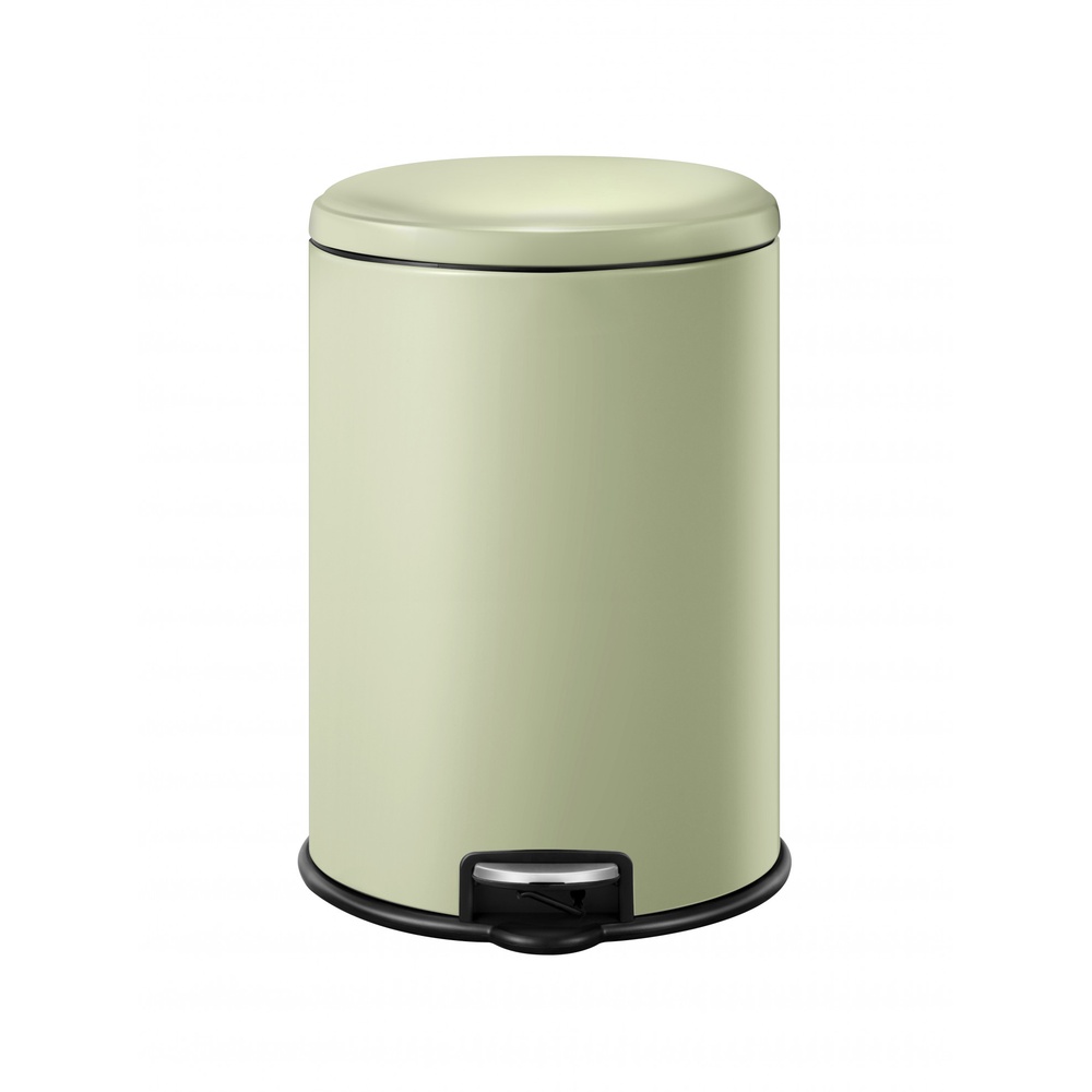 EKO ถังขยะเหล็กเคลือบขาเหยียบทรงกลม 5 ลิตร รุ่น SERENE EK9118P-5MA ขนาด 20x25.40x28.20 ซม. สีเขียวอ่อน