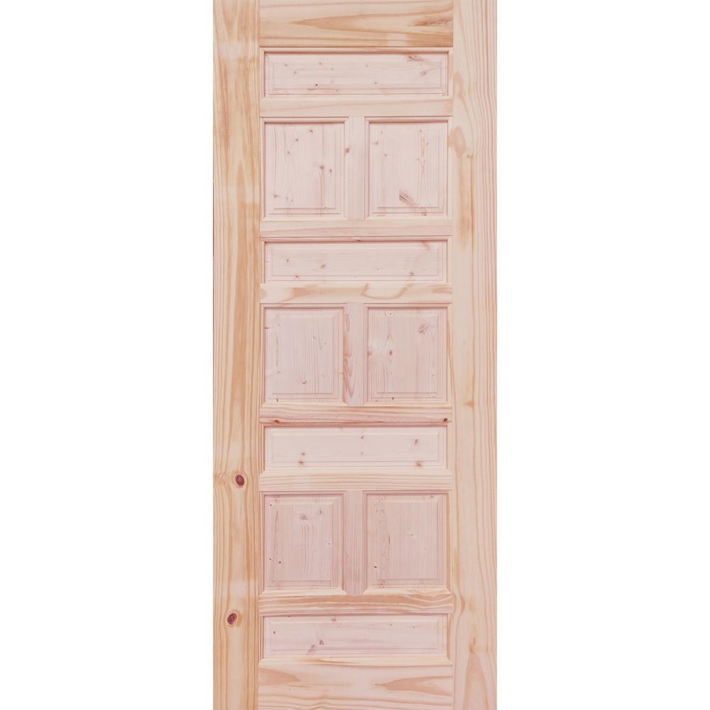 WINDOORS ประตูไม้สนNz ลวดลาย CE-114 80x200 ซม.