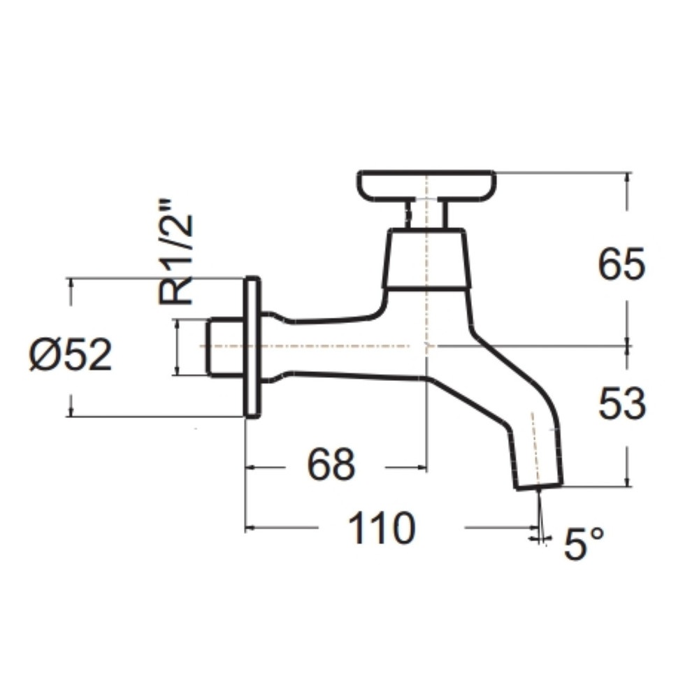 American Standard ก๊อกล้างพื้นปากกรอง รุ่น วินสตัน