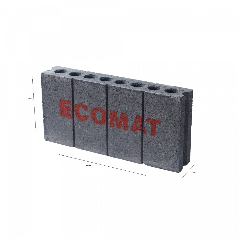 อิฐเบา ECO MAT ขนาด 19x39x7 ซม.