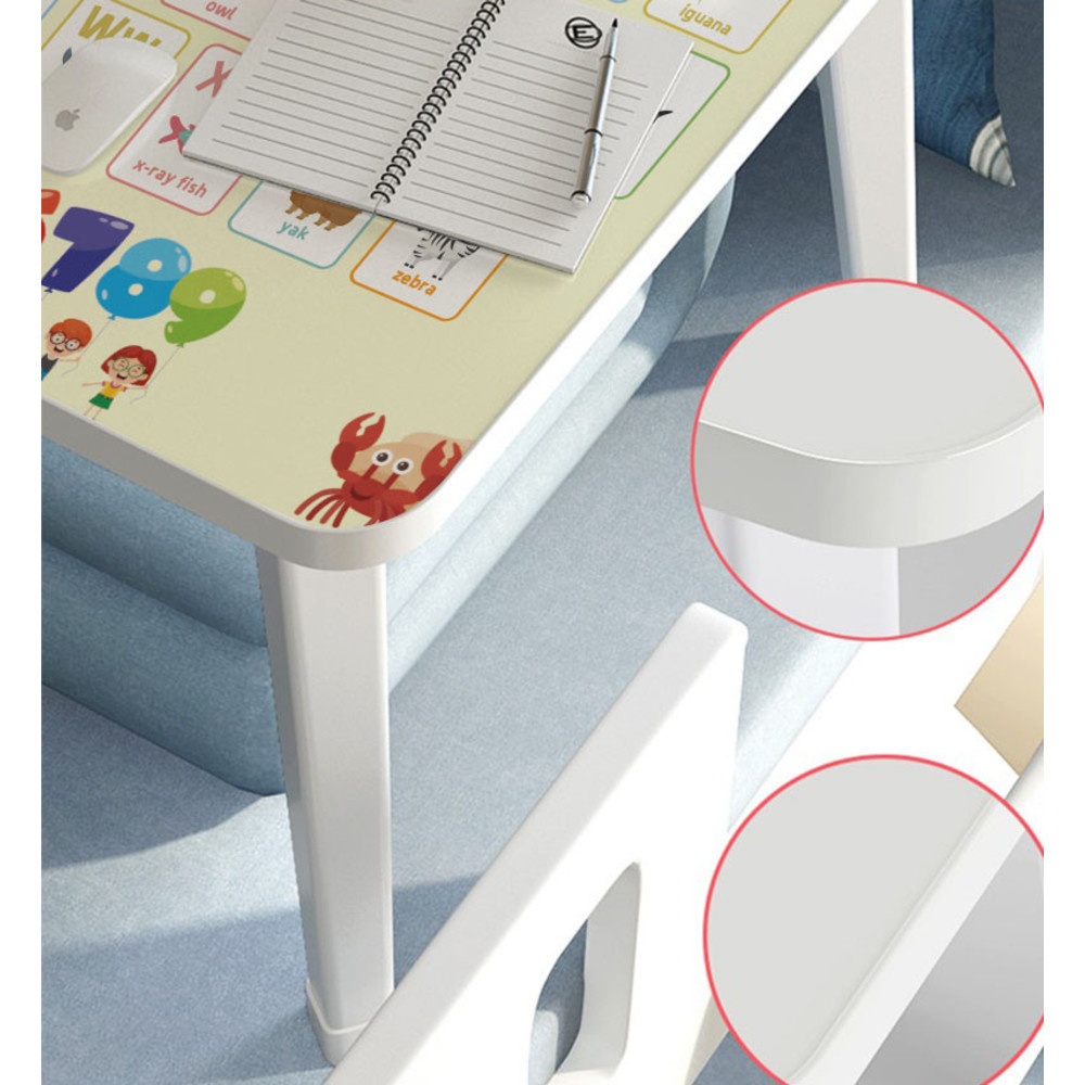DELICATO โต๊ะพับญี่ปุ่น รุ่น KIDDY ขนาด 40×60×28 ซม. สีเหลือง