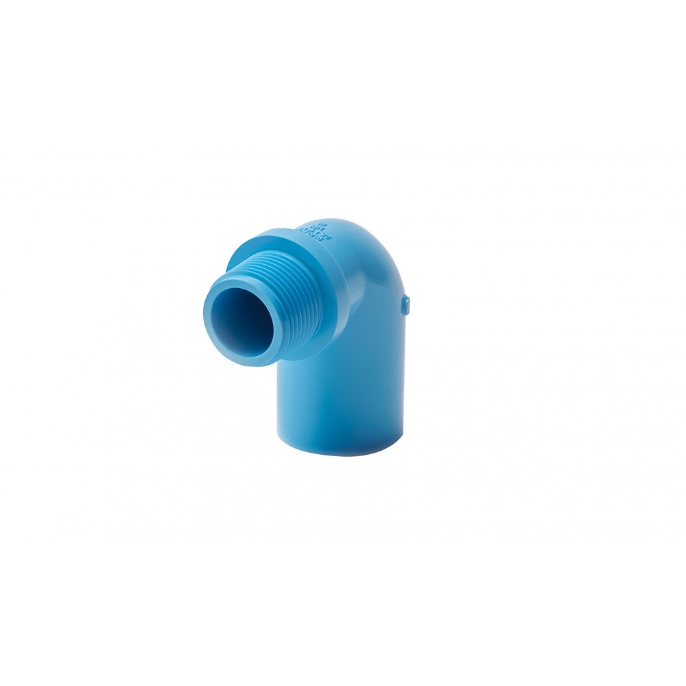 SCG ข้องอ 90 เกลียวนอก หนา 1/2"(18) ชั้น 13.5 สีฟ้า