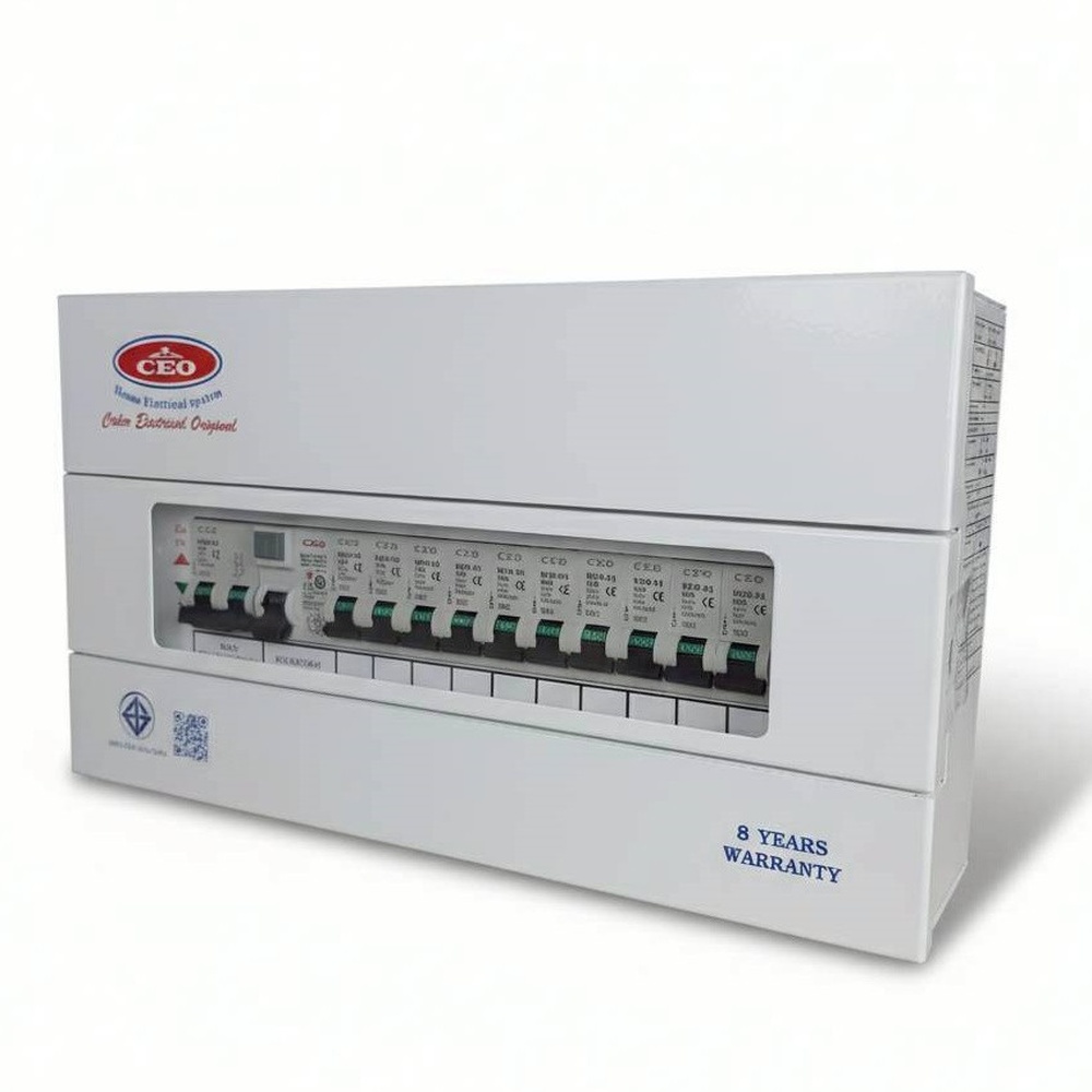 CEO เครื่องตัดไฟฟ้าอัตโนมัติ 10 ช่อง 63A กันดูด