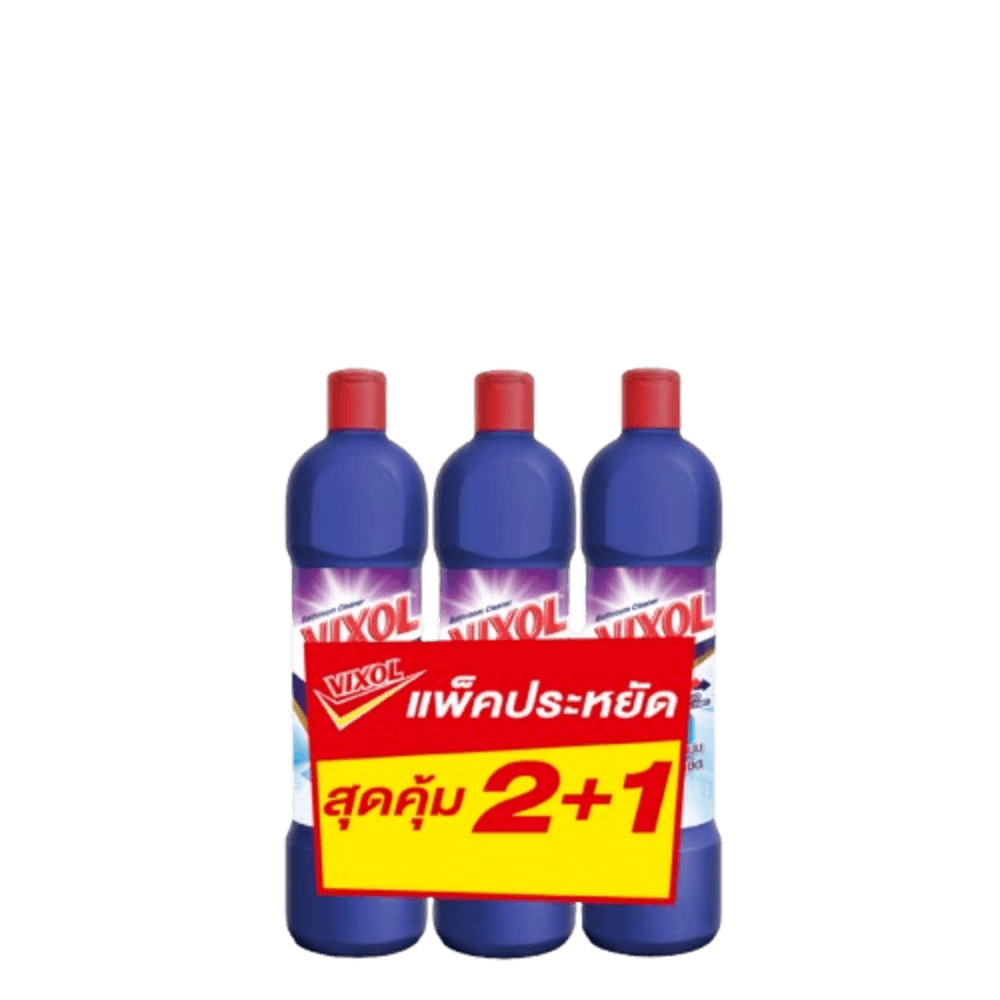 VIXOL วิกซอล น้ำยาล้างห้องน้ำ 900 มล. ม่วง (สมาร์ท) แพ็ค 2+1