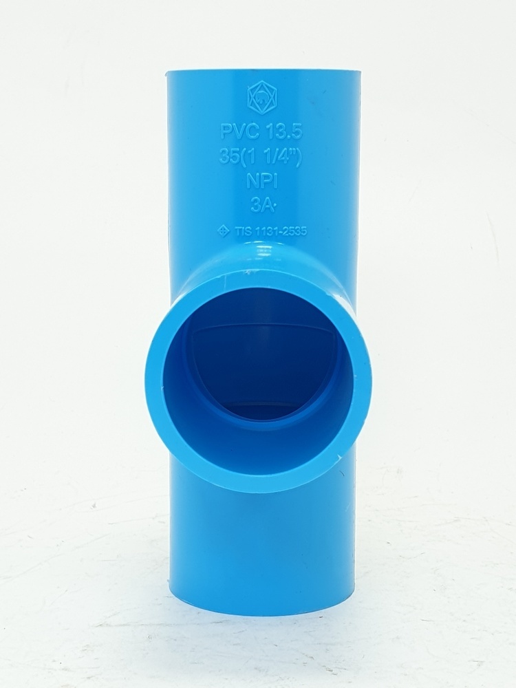 SCG สามทาง หนา 1 1/4"(35) ชั้น 13.5 สีฟ้า
