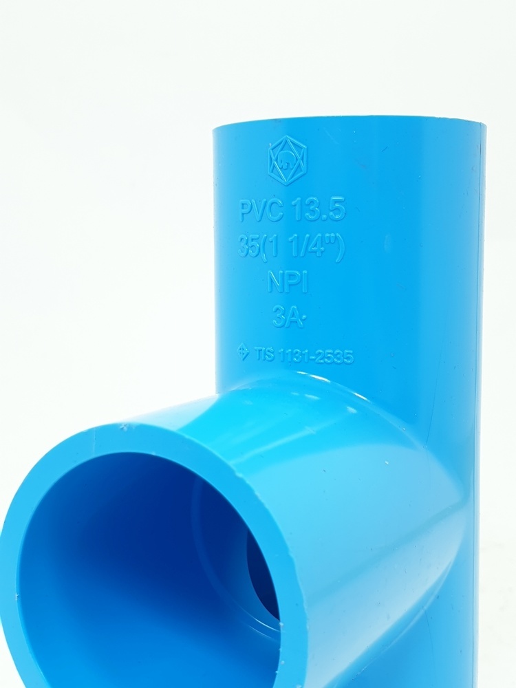 SCG สามทาง หนา 1 1/4"(35) ชั้น 13.5 สีฟ้า