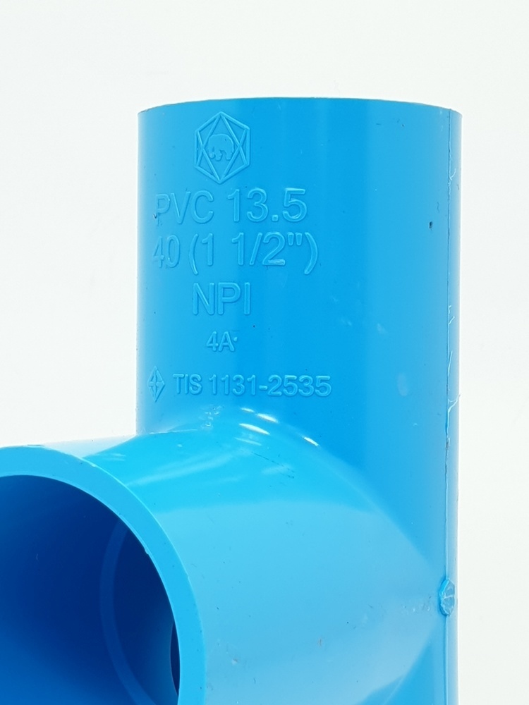 SCG สามทาง หนา 1 1/2"(40) ชั้น 13.5 สีฟ้า