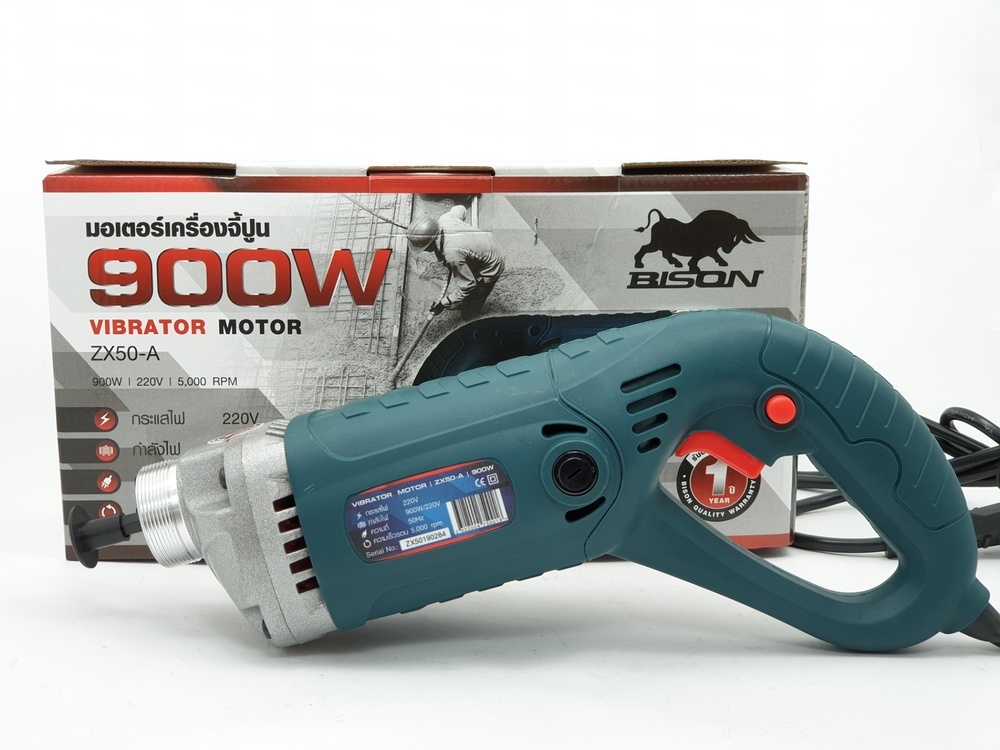 BISON เครื่องจี้ปูนไฟฟ้า 900วัตต์ (25mm,35mm ยาว2ม.) รุ่น ZX50-A