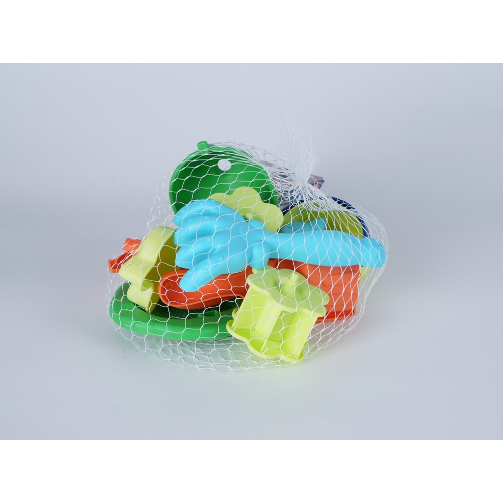 TOYS ของเล่นชุดถังกังหันชายหาดและอุปกรณ์ 8 ชิ้น รุ่น HG-1218 ขนาด 22x17x15 ซม. คละสี