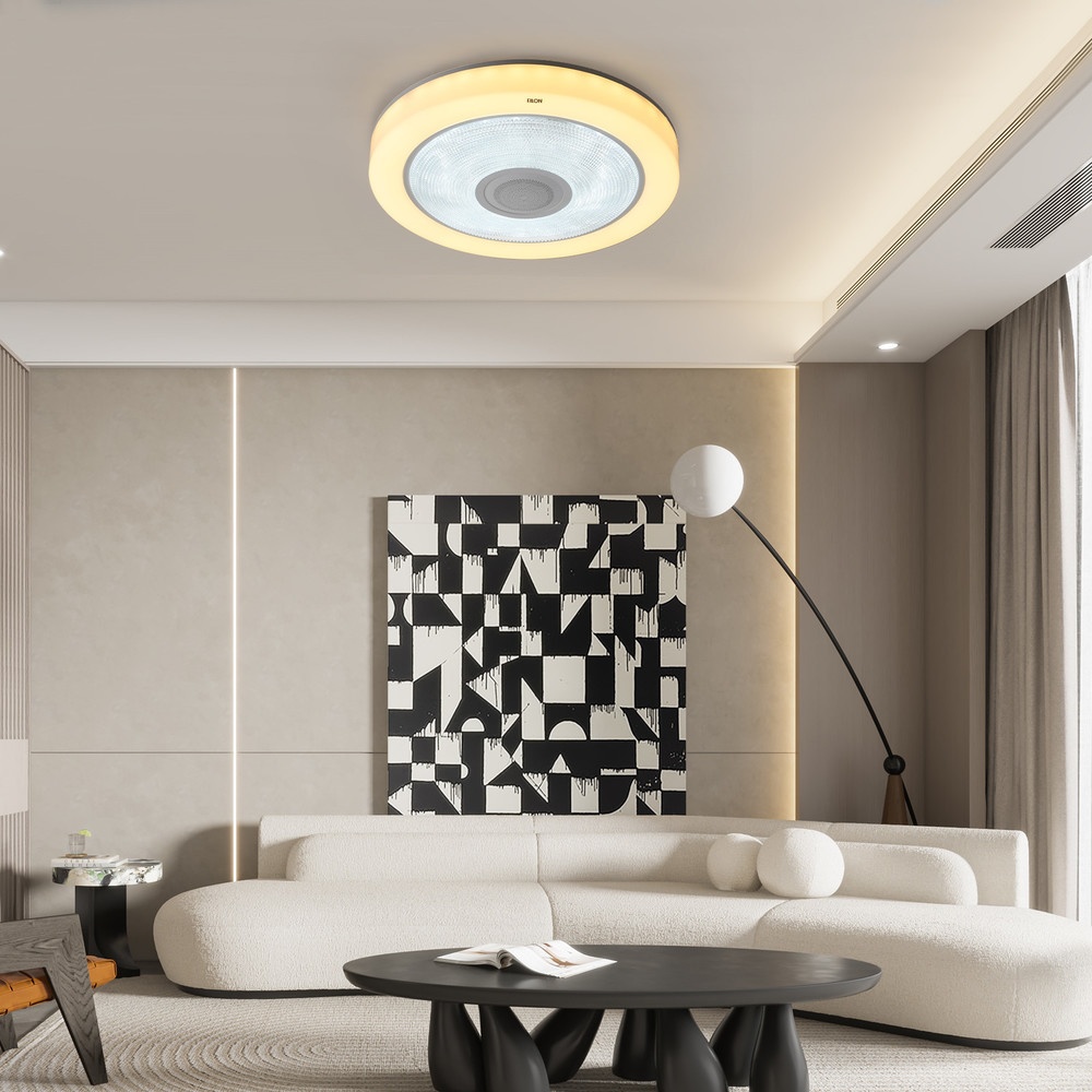 EILON โคมไฟเพดาน LED Smart Bluetooth RGB 2x35W รุ่น LYX012 ปรับได้ 3 แสง พร้อมรีโมท