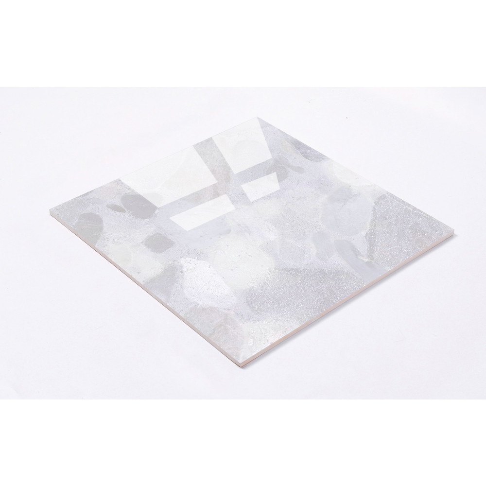 Marbella กระเบื้องพอร์ซเลนปูพื้น 60x60 ซม. รุ่น เมขลา ไวท์ คลาสสิก XD6200 ผิวเงา (4P)