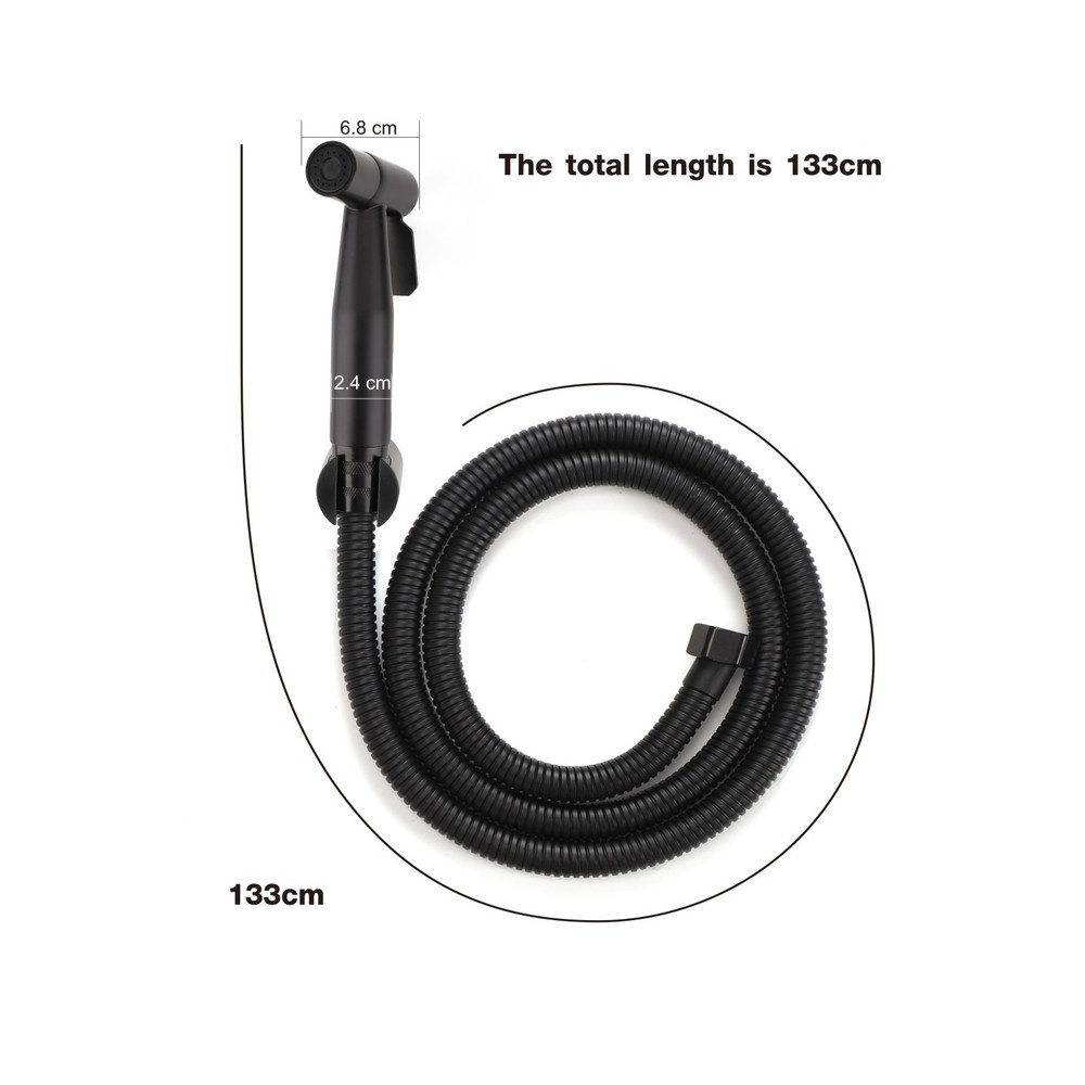Verno ชุดสายฉีดชำระ รุ่น 6BLX001-3P ขนาด 6.8x133x2.4 ซม. สีดำ