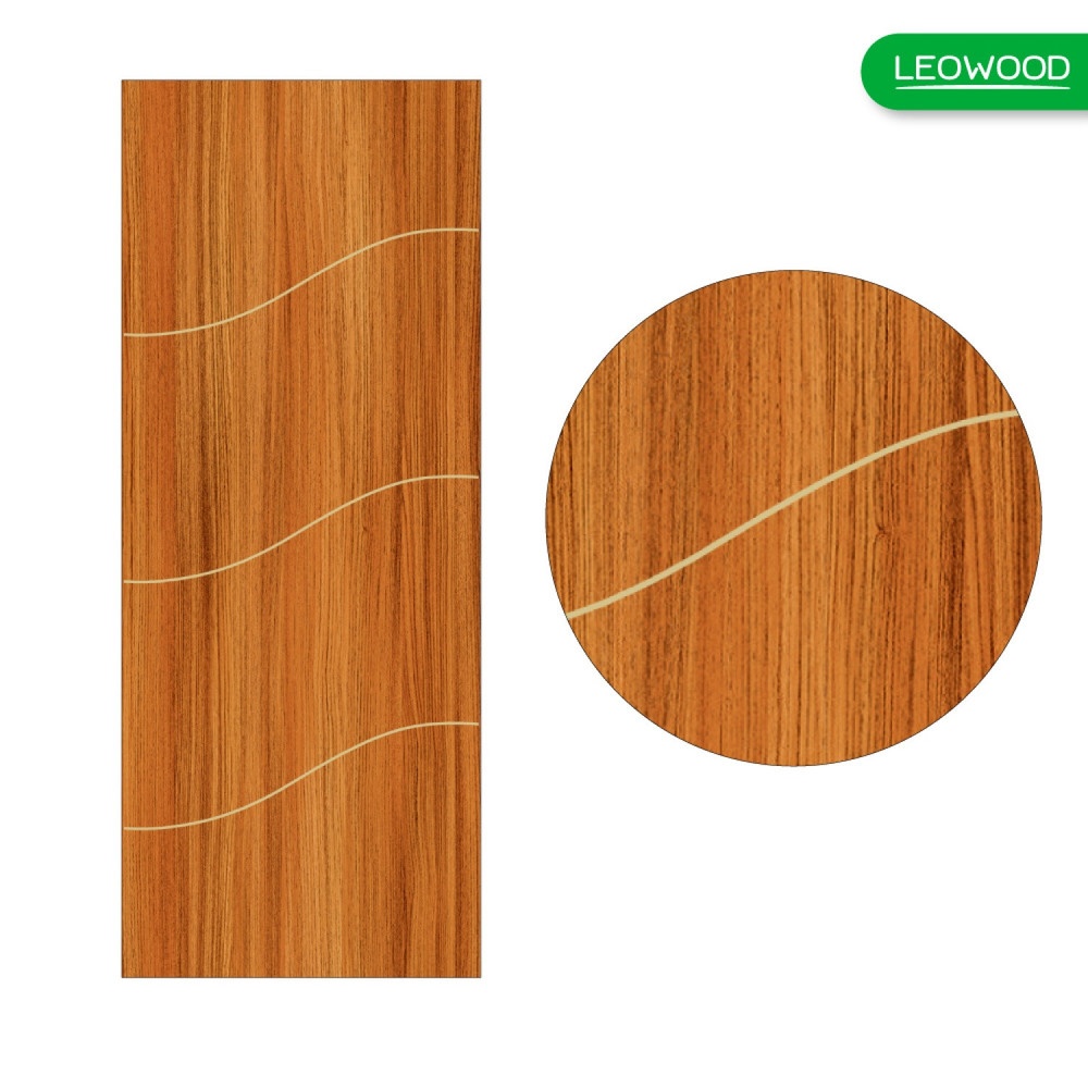 LEOWOOD ประตู DoorX Silver ลาย 2 - Brazilian Teak ขนาด 3.5x80X200 ซม.