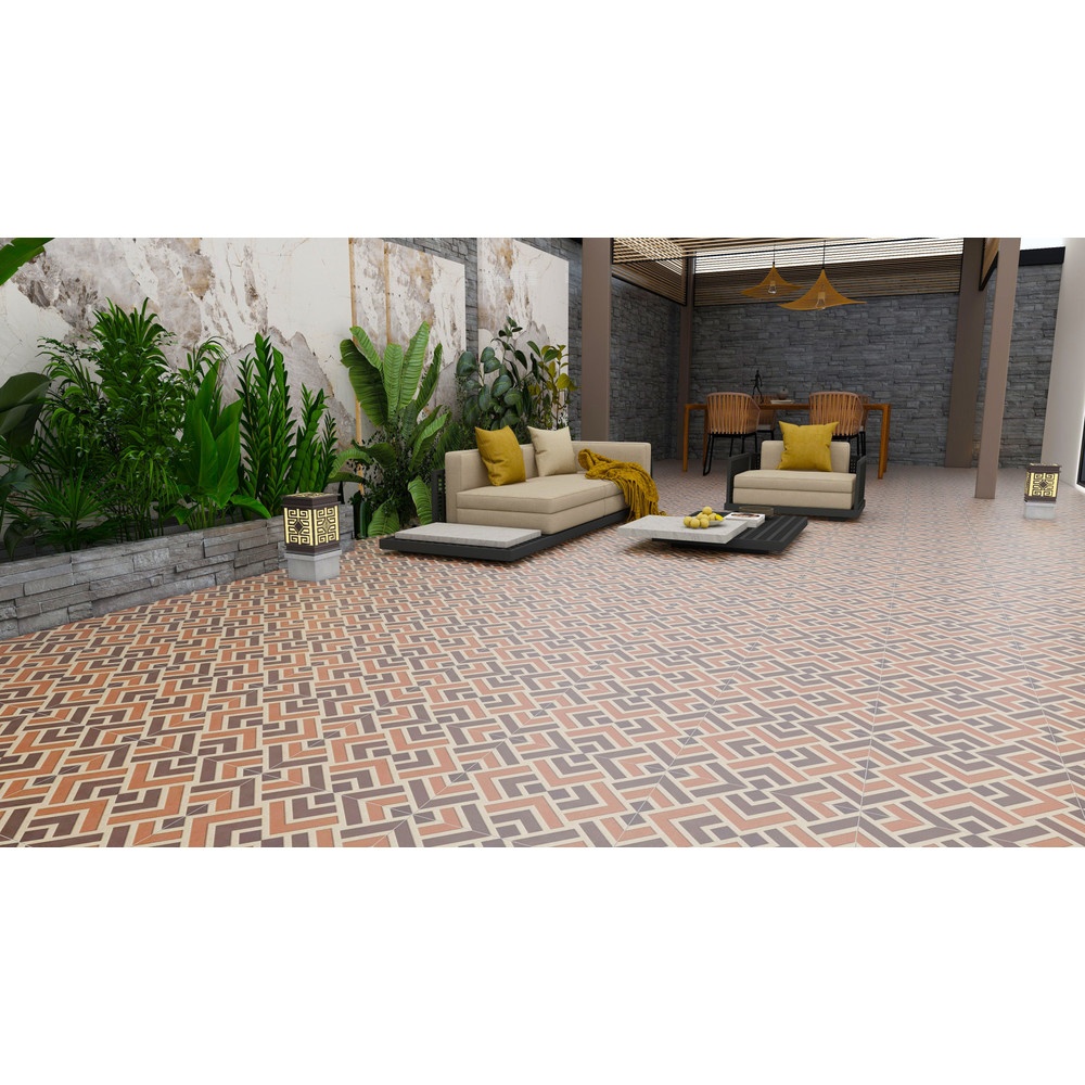 Marbella กระเบื้องเซรามิคปูพื้น 40X40 ซม. รุ่น คาลอส บราว Y3980 Matt (12P)
