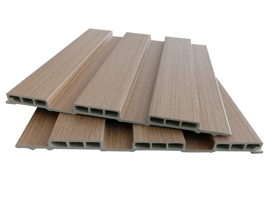 GREAT WOOD ไม้ระแนงตกแต่งผนัง WPC W195-12 195*11.5*2900 มม. Yellow Teak