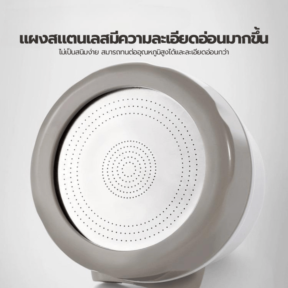 Iris หัวต่อก๊อกน้ำ 3 ระดับ รุ่น MUF03 ขนาด 5.2x5.2x7.5ซม. สีขาว