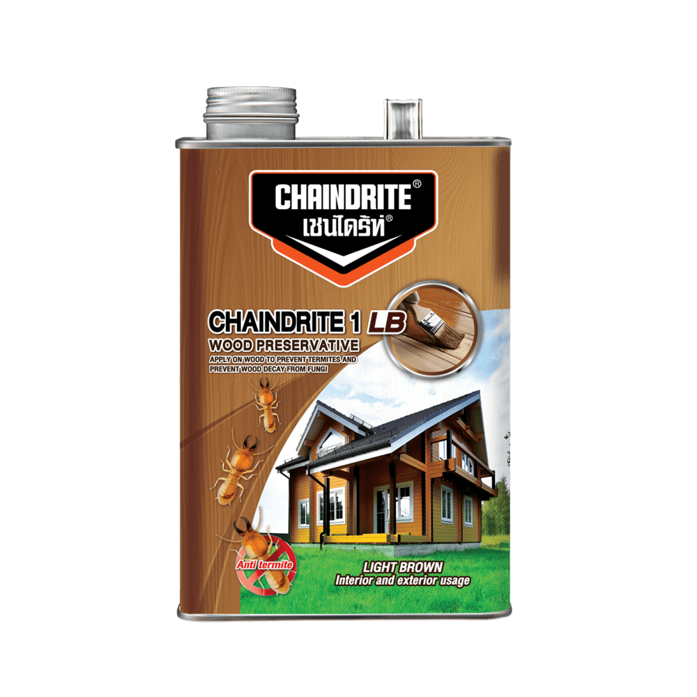 เชนไดร้ท รักษาเนื้อไม้ 1.8L สีชา