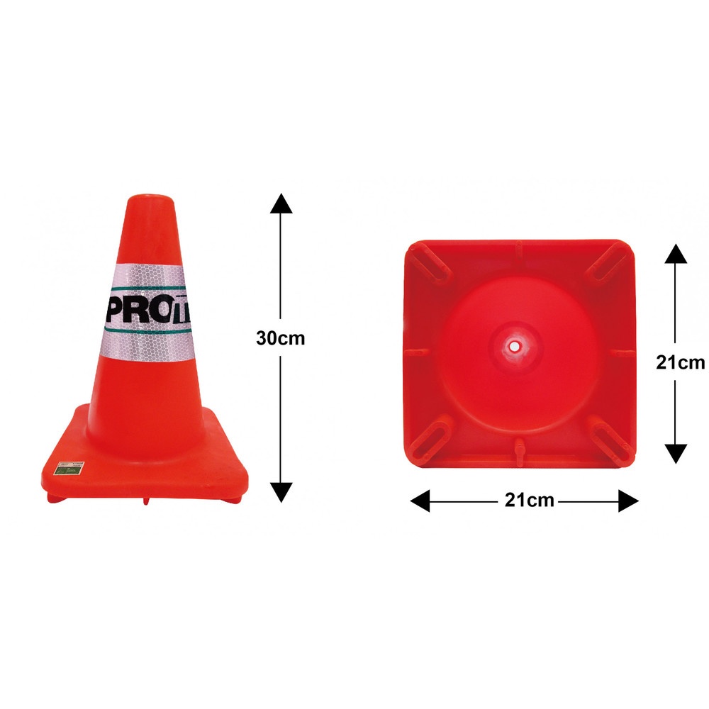 PRO-TX กรวยจราจร PVC รุ่น DTA30 สีส้ม ขนาด 30 ซม.