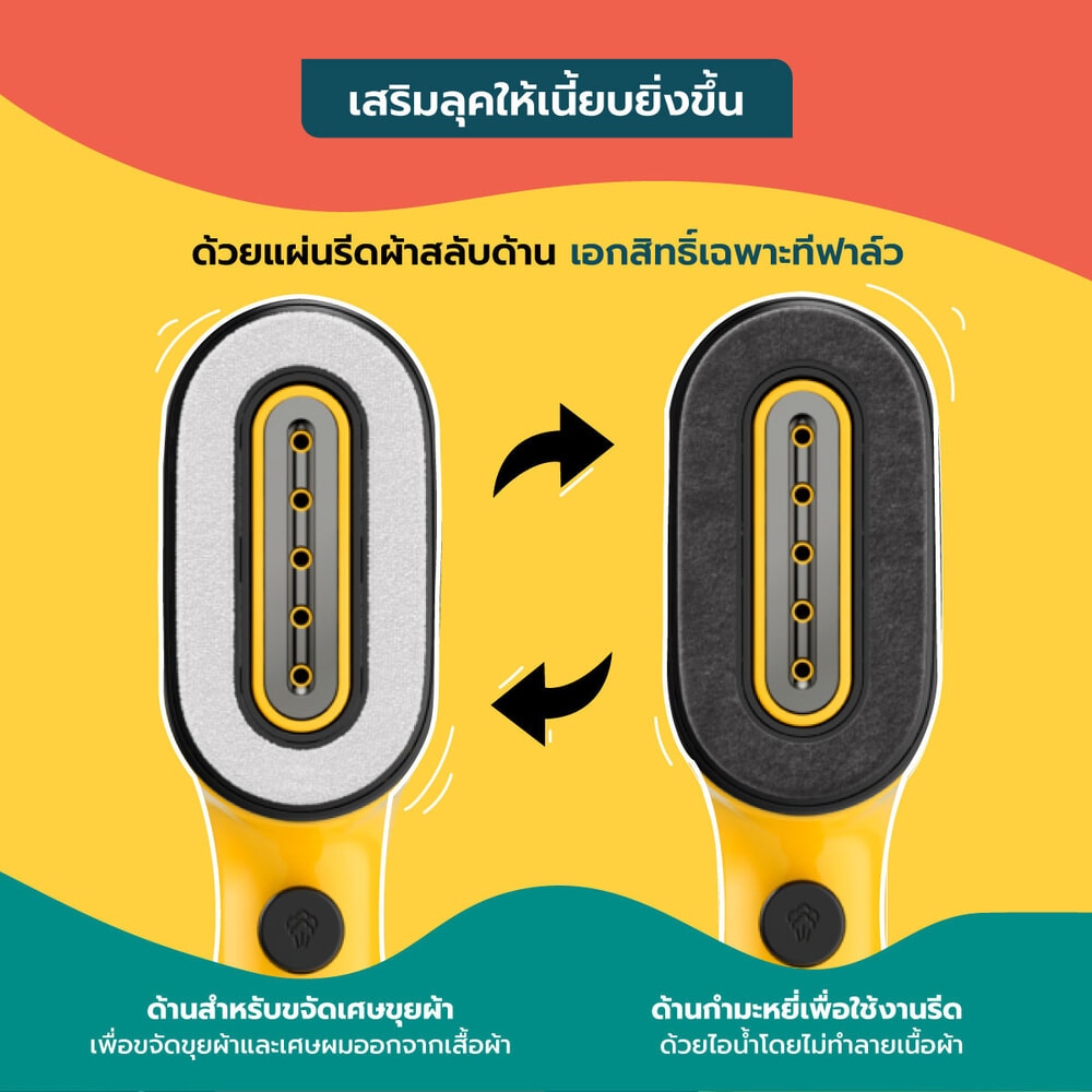 TEFAL เครื่องรีดถนอมผ้าแบบพกพา Pure Pop 1300 วัตต์ 0.7 ลิตร รุ่น DT2022E1 สี Coral Red