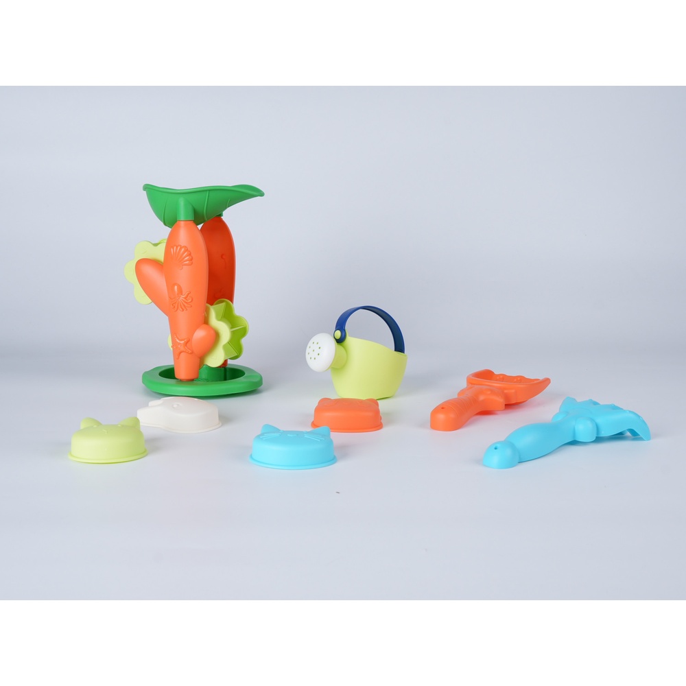 TOYS ของเล่นชุดถังกังหันชายหาดและอุปกรณ์ 8 ชิ้น รุ่น HG-1218 ขนาด 22x17x15 ซม. คละสี