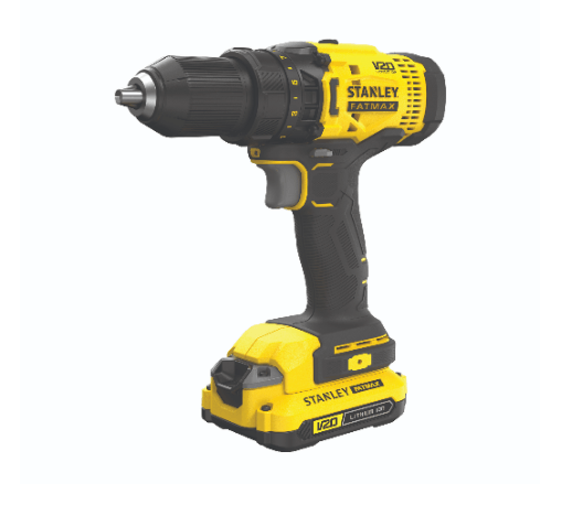 STANLEY สว่านไขควงไร้สาย 13มม. 20V รุ่น SCD700D2K-B1 พร้อมแบตเตอรี่ 2.0Ah 2 ก้อน