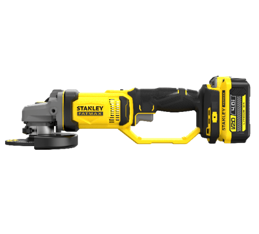 STANLEY เครื่องเจียรไร้สาย 4 นิ้ว 20V รุ่น SCG400M2K-B1 +แบตเตอรี่ 4.0Ah 2 ก้อน