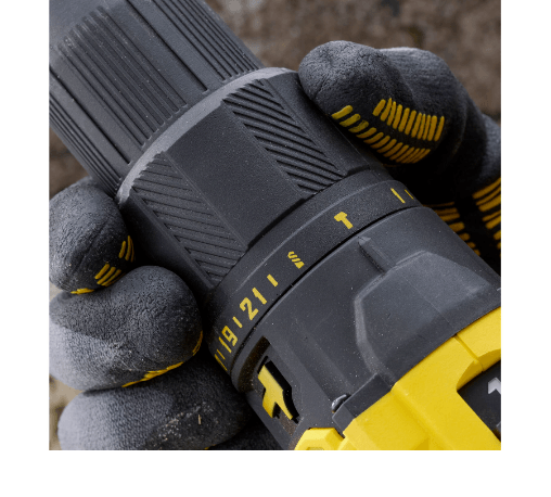 STANLEY สว่านกระแทกไร้สาย 20V รุ่น SCD711D2KA-B1 พร้อมแบตเตอรี่ 2.0 Ah และดอกสว่าน 100 ชิ้น