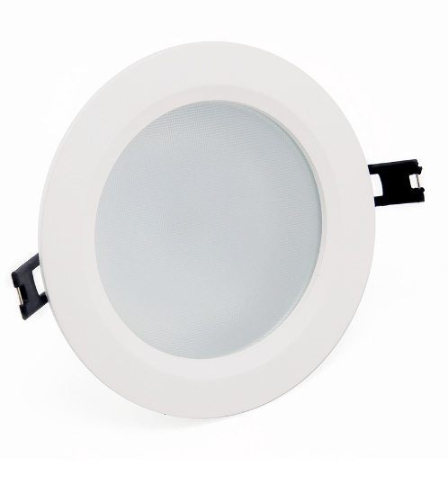 GATA โคมดาวไลท์ LED แบบฝังฝ้าหน้ากลม ขอบขาว 4นิ้ว 8W แสงเดย์ไลท์