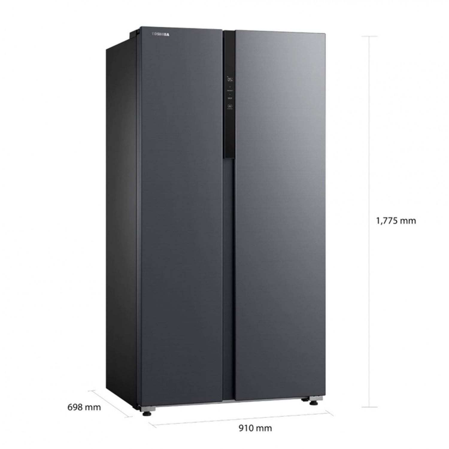TOSHIBA ตู้เย็นSBS 20.6 คิว รุ่น GR-RS780WI-PMT(06) สีเทา
