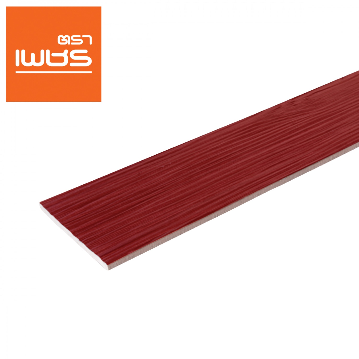 ตราเพชร ไม้ฝา 0.8x15x300 ซม. สีแดงทับทิม