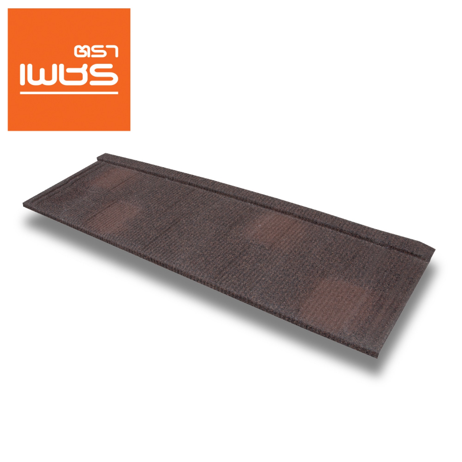 ตราเพชร แผ่นหลังคาเหล็ก รุ่น Shingle สี Brownstone Two-Tone