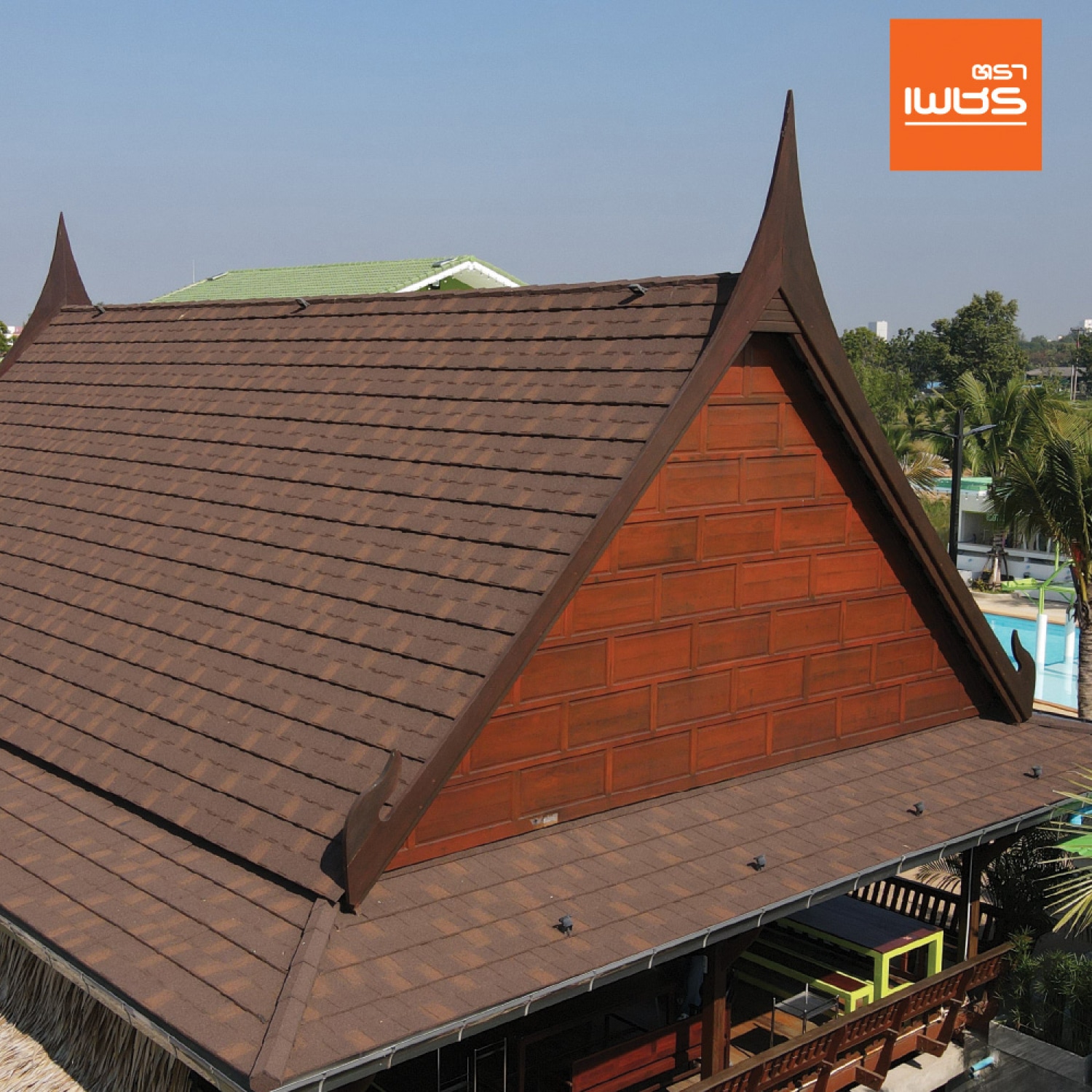ตราเพชร ครอบสัน/ครอบข้าง หลังคาเหล็ก สี Brownstone