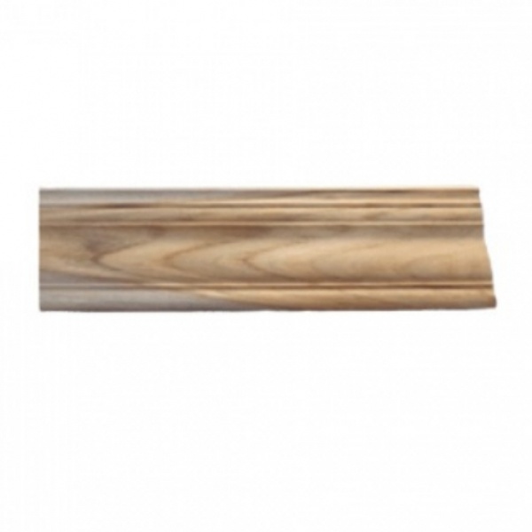 ไม้บัวบนไม้สัก(บัวฝ้า) ลายร่องเงิน1 SJK57 5/8"x4"x2.00ม.