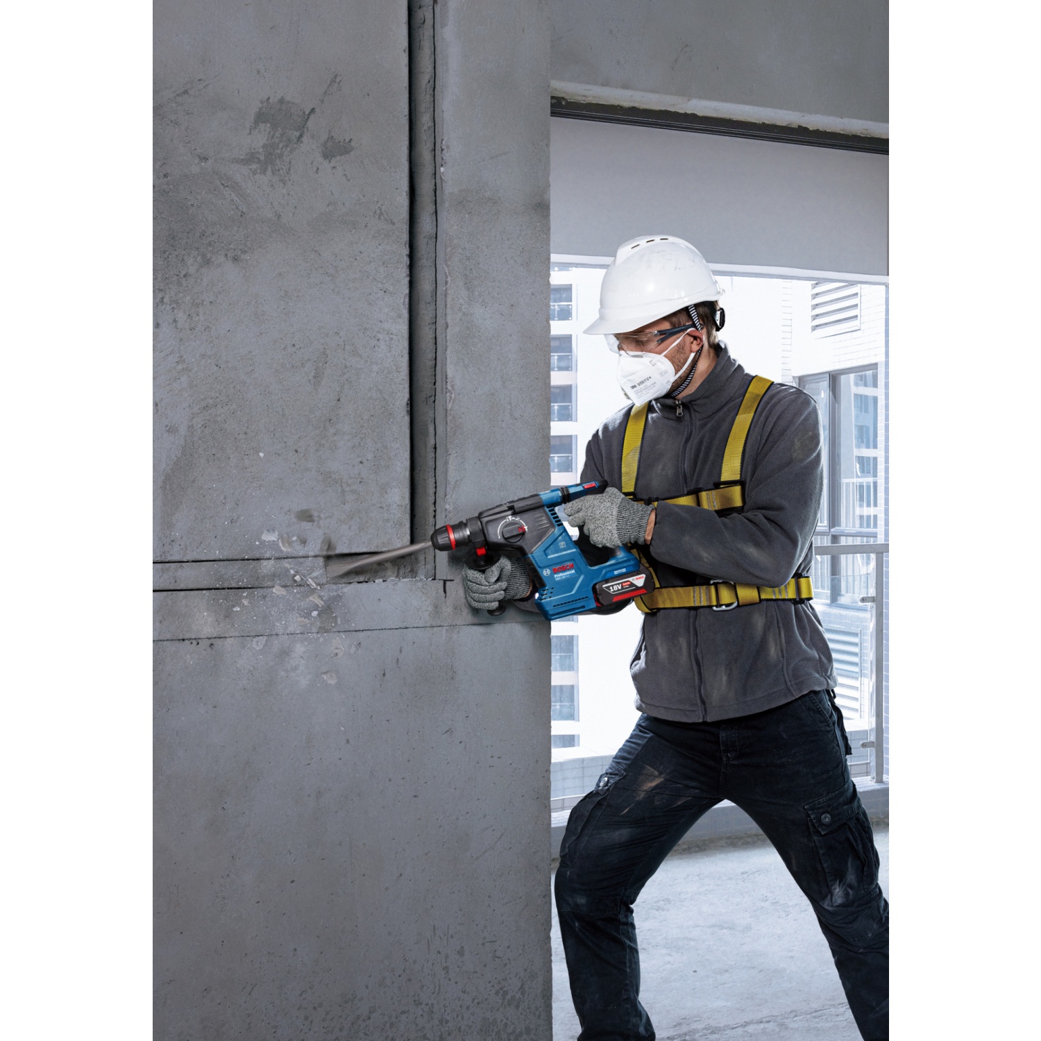 BOSCH สว่านโรตารี่ไร้สาย 1Chuck BL 18V รุ่น GBH187-Li (เฉพาะเครื่อง)