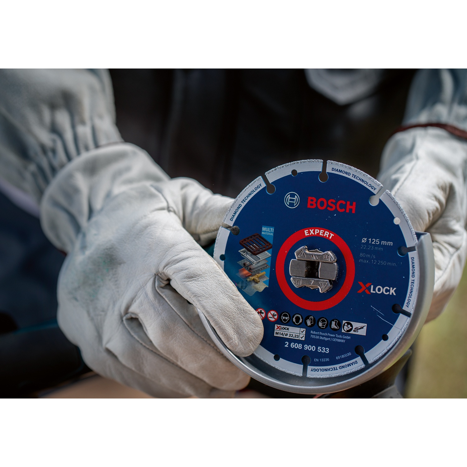 BOSCH ใบเพชร 4 นิ้ว ตัดเหล็ก 105x1.6mm. รุ่น Expert #531