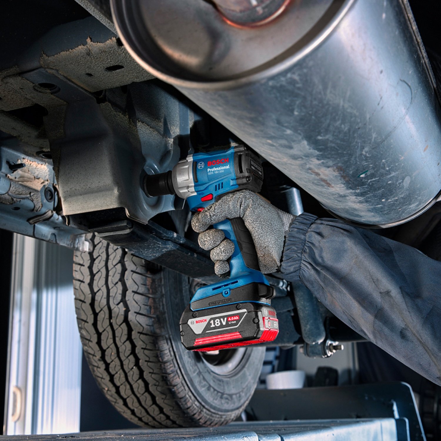 BOSCH บล็อกกระแทกไร้สาย 18V รุ่น GDS18V-350 (เฉพาะเครื่อง)